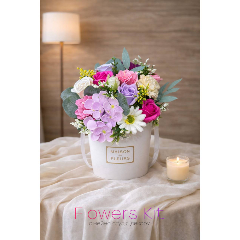 Букет мыльных цветов «Нежное утро»