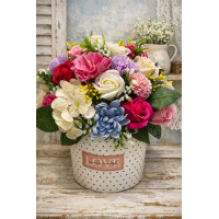 Букет из разных мыльных цветочков «Цветочная нежность»