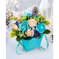 Букет із мильних квітів "Зимова елегантність"