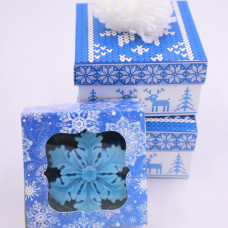 Мыльная композиция “Новогодняя снежинка» в коробке